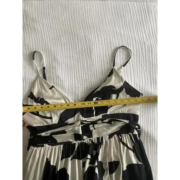 Hutch x Anthropologie - Satin Tiered Floral Maxi Dress, size 12 - Picture 13 of 14